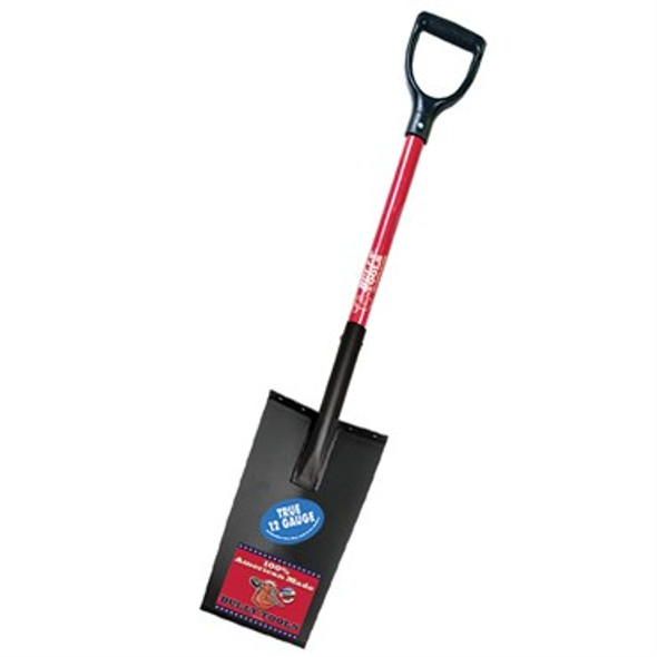 Bully Tools Edging and Planting Spade with Fiberglass D-Grip Handle 12g - 40in L x 7.5in W x 2.88in D