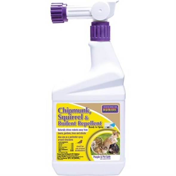 Bonide Chipmunk, Squirrel & Rodent Repellent 32oz Ready to Spray