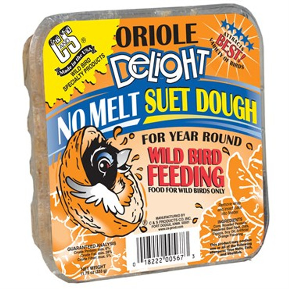 C&S 11.75oz Oriole DeligNo Melt Suet Dough