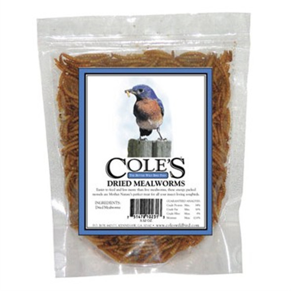 Coles 9.15oz DriedMealworms Large