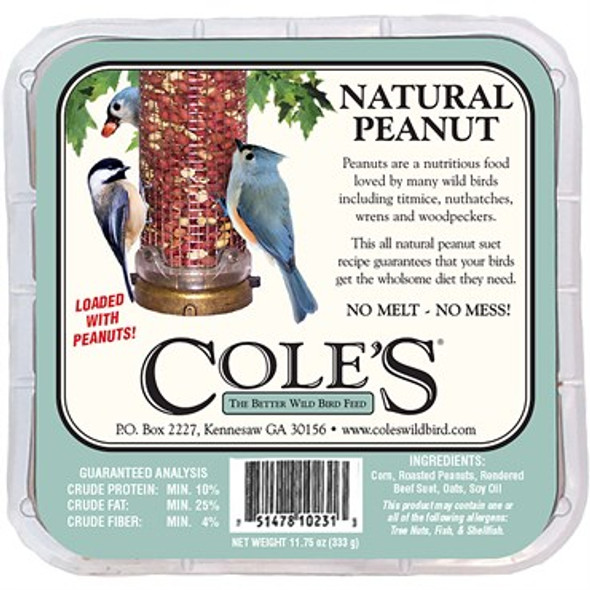 Coles Natural Peanut Suet 11.75oz