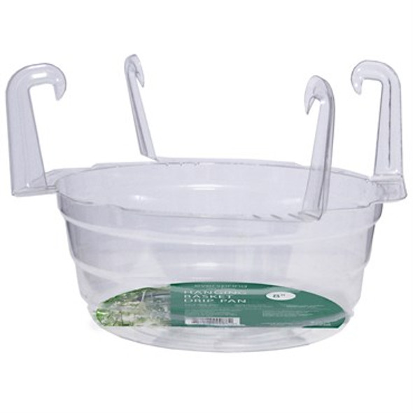 Curtis Wagner Plastics Hanging Basket Drip Pan 8in