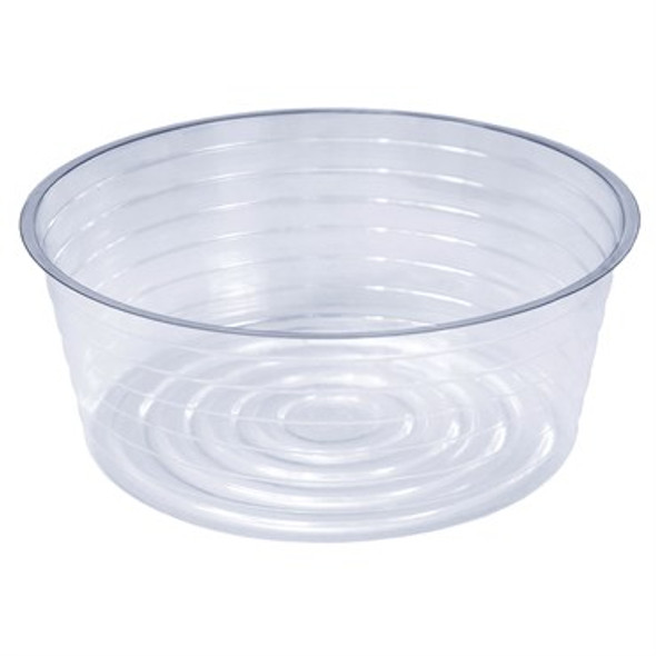 Curtis Wagner Plastics Vinyl Basket Liner Clear - 9in Diam x 3.375in H