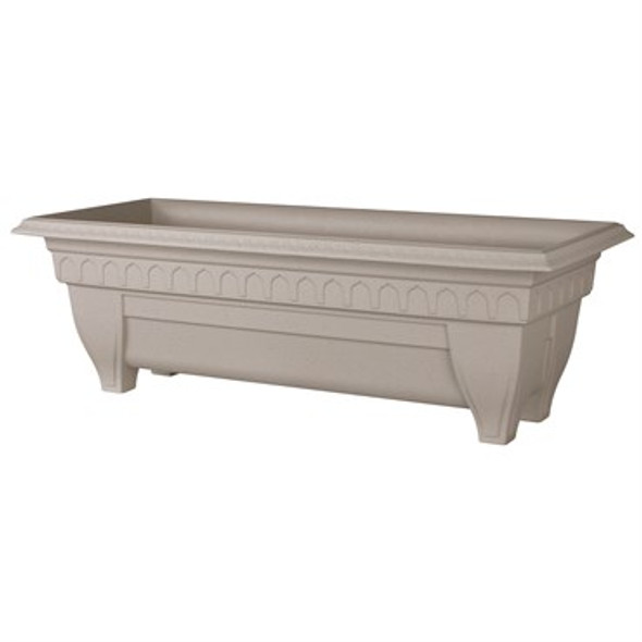 DCN Azura Rectangle Patio Planter Granite - Rectangle -  27in L x 11in W x 8.75in H / 23.04qt(5.76gal) Capacity