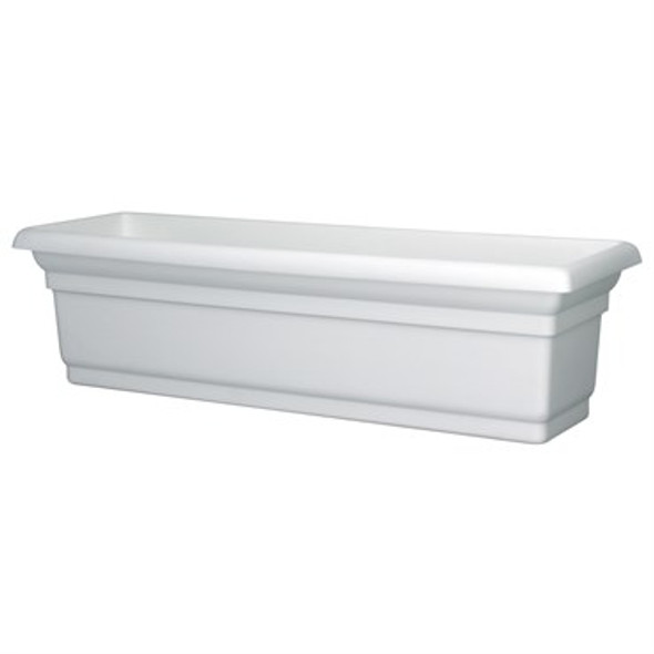 DCN Distinction Window Box White - 24in L x 7in W x 7in H / 13.13qt(3.28gal) Capacity