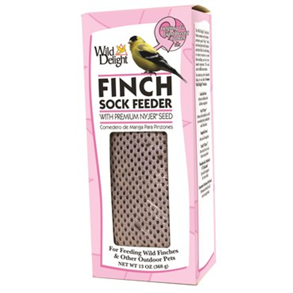 Wild Delight Pink FinchSock With Nyjer