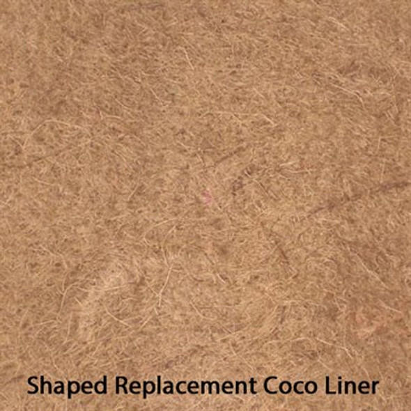 Deer Park Ironworks Replacement Coco Liner Natural - Round - 10in Diam. x 6in H