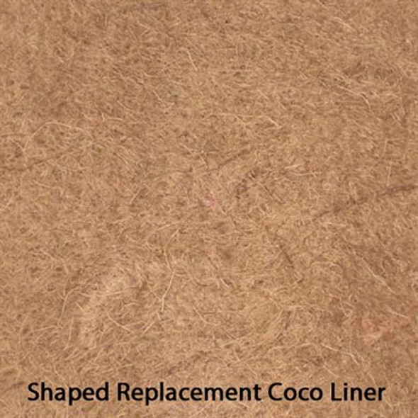 Deer Park Ironworks Replacement Coco Liner Natural - Round - 15in Diam x 8in H