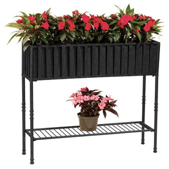 Deer Park Ironworks Solera Planter With Tin Liner 30in L x 9in W x 35in H