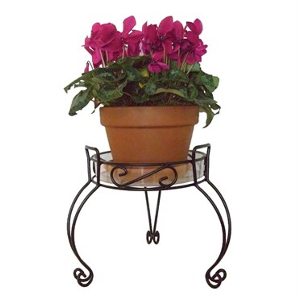 Deer Park Ironworks River North Combo Top Plant Stands 16in Diam x 13in H