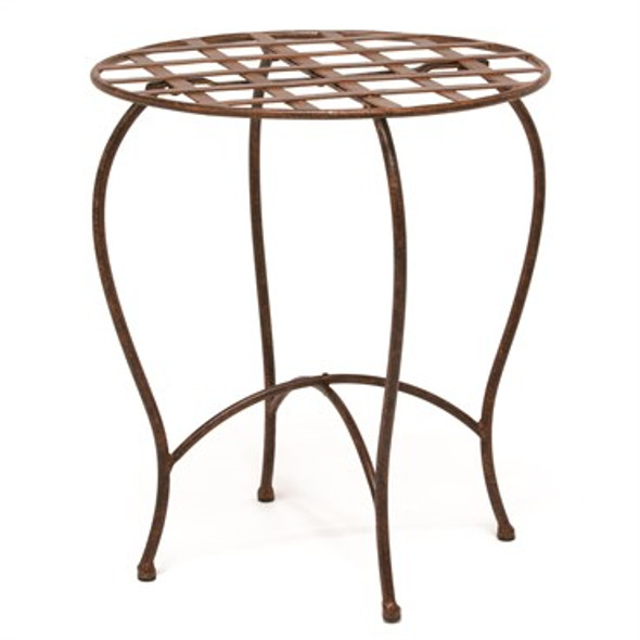 Deer Park Ironworks Lattice Plant Table 6in x 16in x 12in