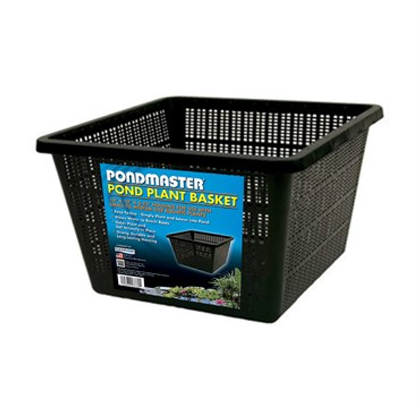 Danner Pondmaster Aquatic Plant Basket 10in x 10in x 5.25in Deep - Ideal for Small to Medium Size Aquatic Plants
