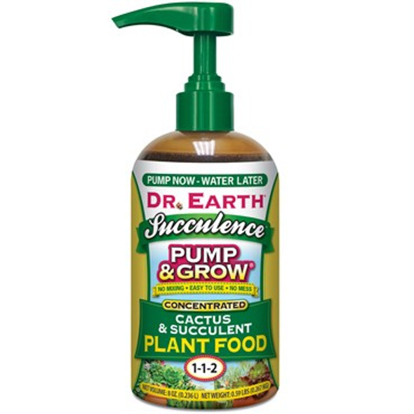 Dr Earth 8oz Pump & GrowCactus & Succulent Food