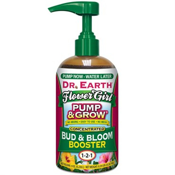 Dr Earth 8oz Pump & GrowFlwr Girl Bud Blm Bstr