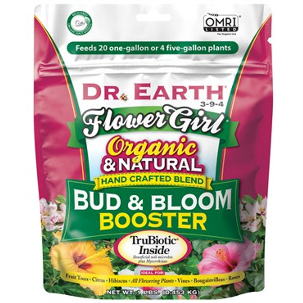 Dr. Earth Flower Girl Organic Bud & Bloom Booster 3-9-4 1lb Mini Poly Bag