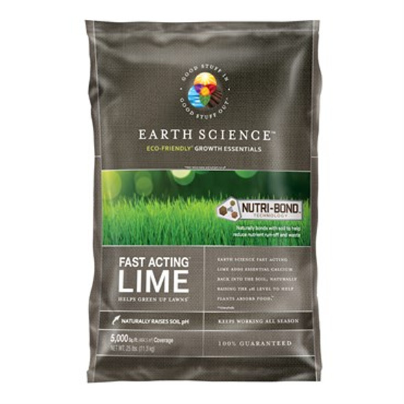 Earth Science Fast Acting Lime 25lbs - 5000 sq ft
