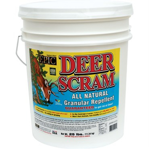 Enviro Protection Deer Scram Granular Deer & Rabbit Repellent 25lb Pail - Covers up to 32,400sq ft