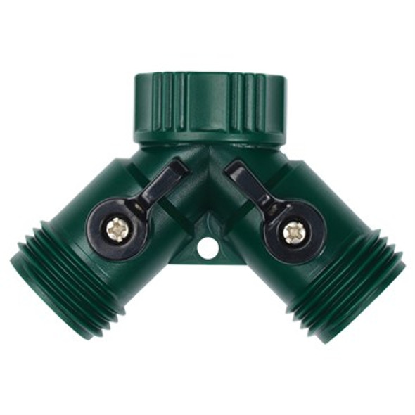 Melnor 2-Way (Y) Shut-Off Connector Poly