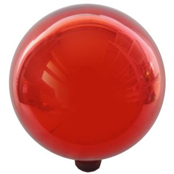Gardener Select Glass Gazing Globe Metallic Red - 10in