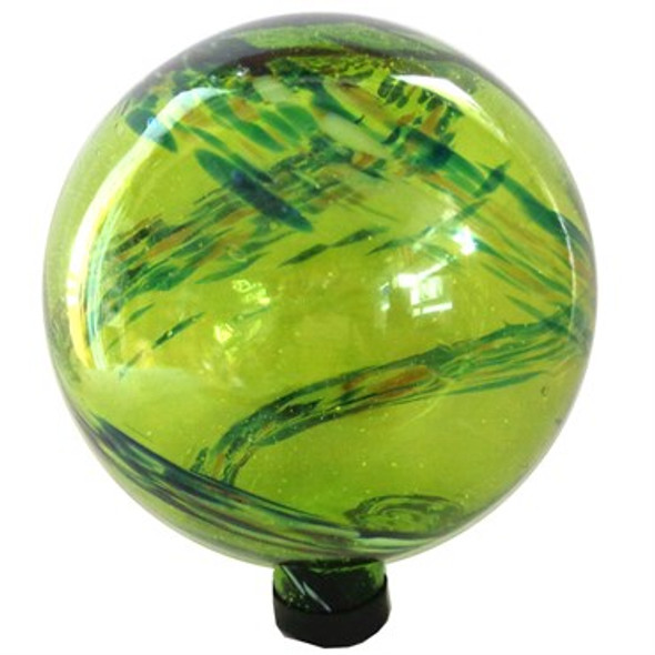 Gardener Select Glass Gazing Globe Glow 'N Dark Green - 10in