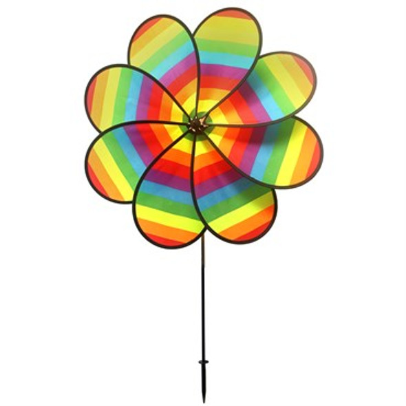 Gardener Select Rainbow Pinwheel 8-Petal - Large - 39.37in Diam x 61.02in H