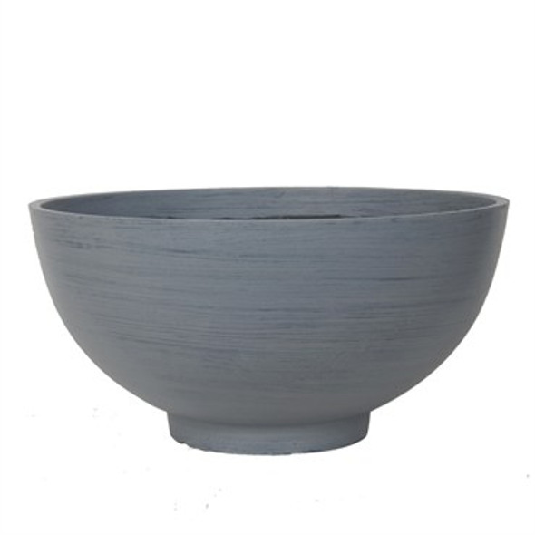 Gardener Select Bowl Planter Black/Gray - 13in Diam x 6.5in H