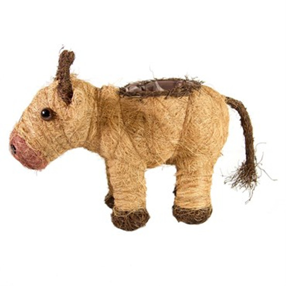 Gardener Select Straw Cow Topiary 12in