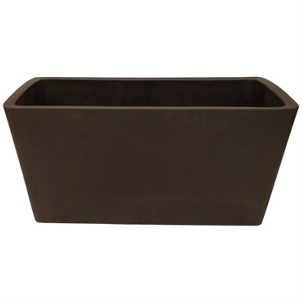 Gardener Select Rectangle Balcony Planter Chocolate - 10in L x 5in W x 5in H