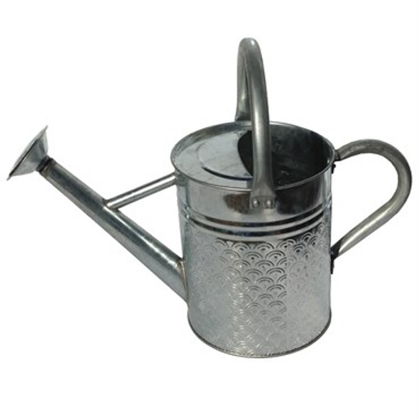 Gardener Select Embossed Watering Can Galvanized - 4L (1.06gal)