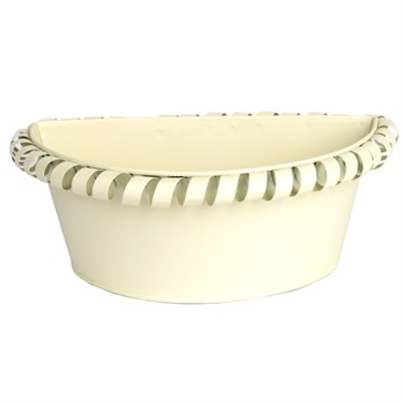 Gardener Select Half Round Planter Cream - 9.8in L x 5.9in W x 3.9in H