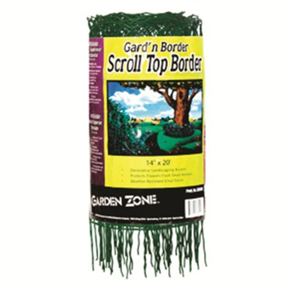 Garden Craft Scroll Top Border Green - 14in x 20ft Roll