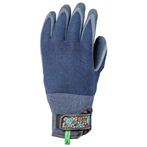 Hestra Job Garden Bamboo Glove Indigo - Size 7 / Small