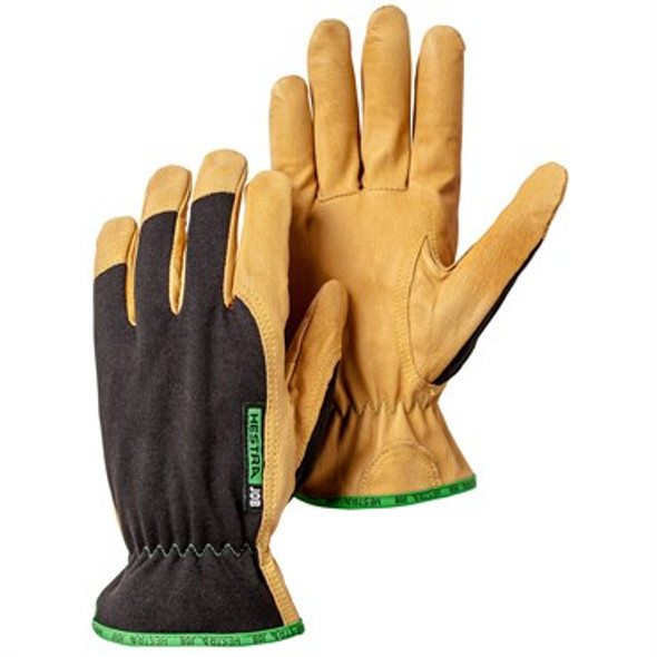 Hestra Job Golden Kobalt Men's Glove Black & Tan - Large