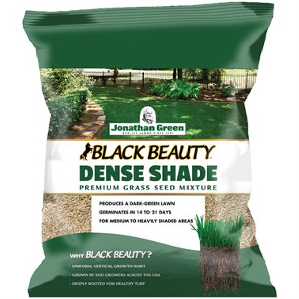 Jonathan Green Black Beauty Dense Shade Mixture Grass Seed 3lb Bag - Covers up to 1,800sq ft