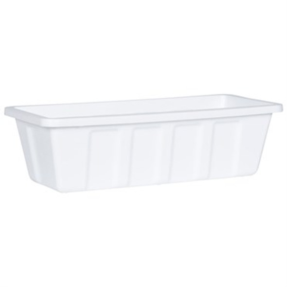 Novelty 18" PolyproWhite Flower Box Planter