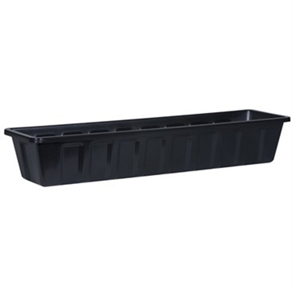 Novelty Poly-Pro Flower Box Planter Black - 30in