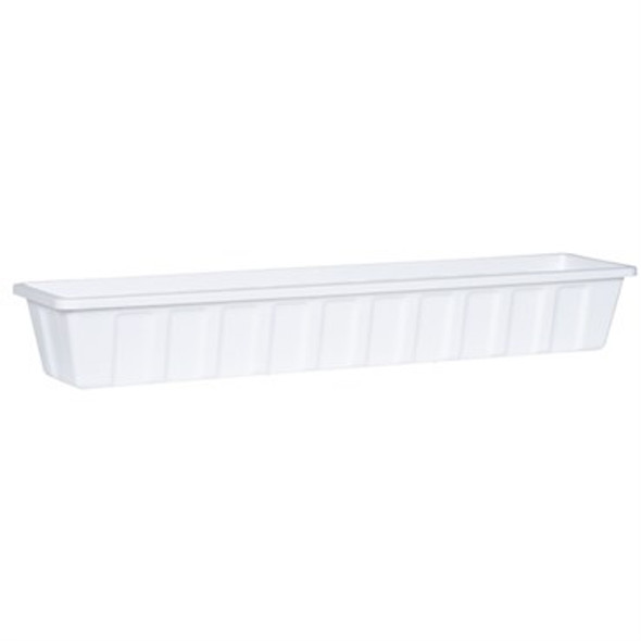 Novelty Poly-Pro Flower Box Planter White - 36in