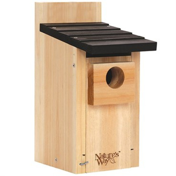 Nature's Way Cedar Bluebird Box House 12in H x 5.5in W x 8in D