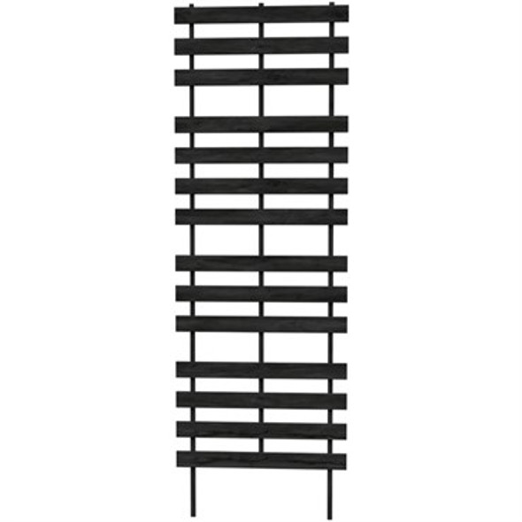 Panacea Contemporary Wood Trellis Charcoal Black - 72in H X 24in W