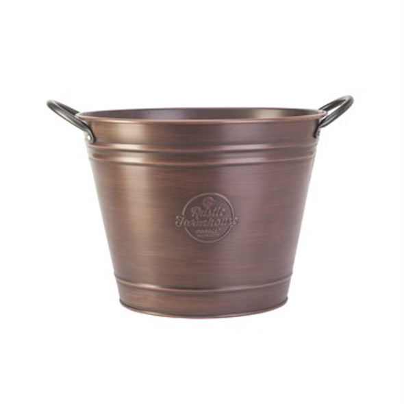 Panacea Rustic Washtub Planter Copper - 10in Round