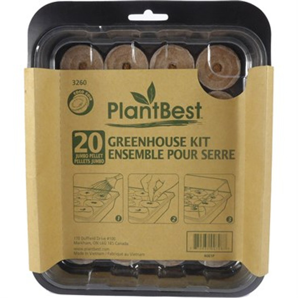 PlantBest Starting Pellet Greenhouse Kit 20pcs - 42mm
