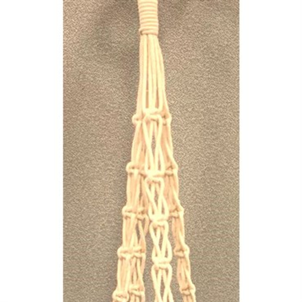 Primitive Planters Woven Link Hangers Cream - 40in L