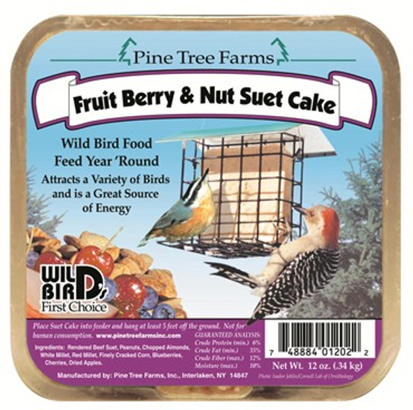 Pine Tree 12oz FruitBerry & Nut Suet Cake