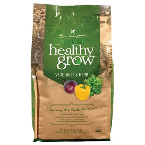 Dave Thompson's Organic Healthy Grow Plant Food - Vegetable & Herb 3-5-3 6lb
