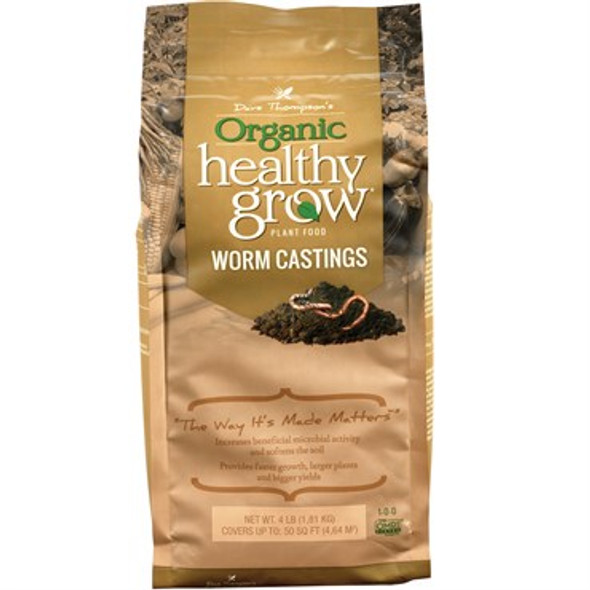 Dave Thompsons Organic Healthy Grow Worm Castings 1-0-0 4lb