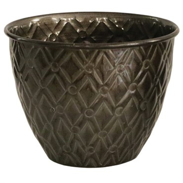 Robert Allen Home & Garden Diamond Planter Graphite - 5in