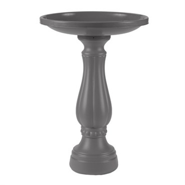 Bloem Promo Bird Bath Charcoal - 17in Diam x 25in H