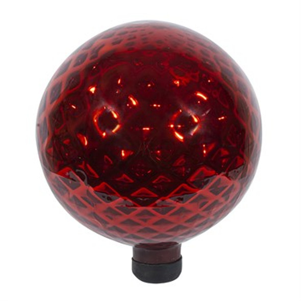 E-V 10" Red DiamondEmbossed Gazing Globe