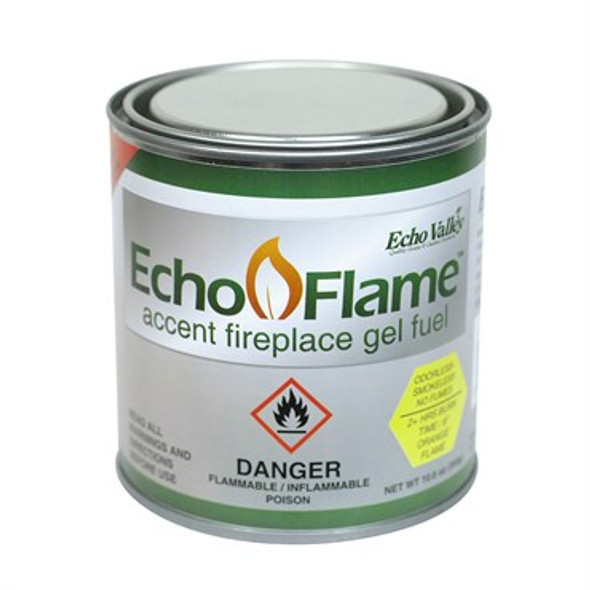Echo Valley EchoFlame Gel Fuel Can 11oz - 3.25in x 3.25in x 3.5in
