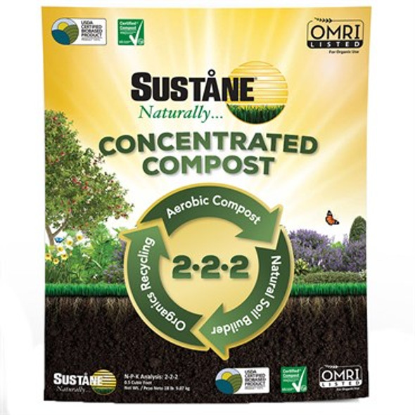 Sustne Concentrated Compost 2-2-2 Organic 18lb Bag (110/PL)